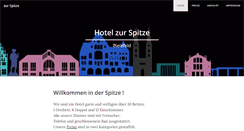 Desktop Screenshot of hotel-zur-spitze.de