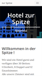 Mobile Screenshot of hotel-zur-spitze.de