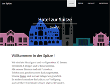 Tablet Screenshot of hotel-zur-spitze.de